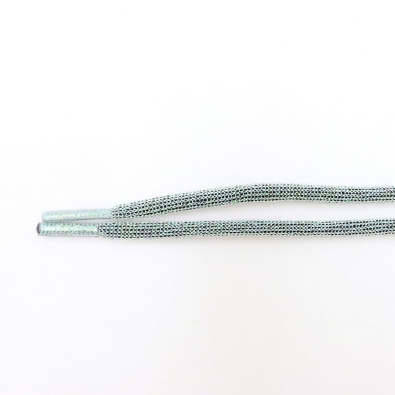 2 Pairs Flat Glitter Mesh Shiny Metallic Shoe Laces, Colorful Sequin Shoelaces - 47 inch / 120CM