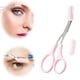 thumbnail image 3 of Tijeras recortadoras de cejas 2024 Nuevas tijeras para cejas con peine Tijeras de precisión para recortar cejas Cortador de cejas antideslizante Tijeras para depilación de cejas Recortador de cejas, 3 of 3