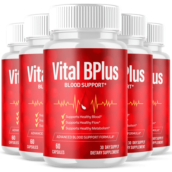 Vital BPlus Blood Balance Support Pills Advanced Formula Vitamin Supplement 300 Capsules