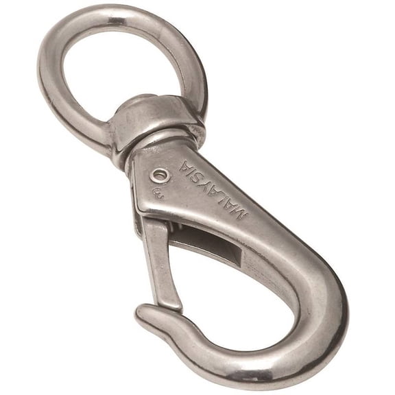 NATIONAL MFG/SPECTRUM BRANDS HHI Stainless Steel Boat Snap, 3/4-In. x 4-3/8 In. N262-469