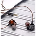 thumbnail image 3 of F6 Dual Dynamic Driver Earbuds Balanced Sound for Music,with Mic and in-line Control-Black, 3 of 4