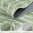 thumbnail image 3 of RUG ROBOT 6'x9' Abstract Area Rugs for Living Room, Non-Slip Washable Green Bedroom Rug, Soft Modern Wave Striped Large Accent Carpet for Dining Room Office Kitchen, Green, 3 of 9