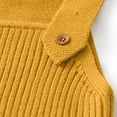 thumbnail image 5 of Soft Knit Sleeveless Overalls for Baby 0-3 Years, Solid Color Spring Autumn Romper Toddler Boys Girls Crawler Clothes with Adjustable Straps Yellow, 5 of 8