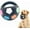 black, variant on TPR Dog Soccer Ball, Animal Dog Soccer Ball Durable TPR,Comes with Handles, Interactive and Fun Gameplay, Waterproof, Makes A Squeaking Sound.