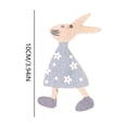 thumbnail image 3 of 6Pc Wooden Easter Bunny Pendant 2D Hanging Decorations With Cute Flat Bunny Design For Easter Festivals, Home Parties And Spring Decor Displays, 3 of 6