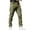 Green, variant on Men's 2025 New Hiking Pants Solid Color Elastic Waist Buttons Zip Front Loose High Elasticity Waterproof Multi Pockets Work Pants Outdoor Travel Trousers