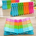thumbnail image 3 of QHUDLV Laundry Accessories, 24pcs Plastic Clothes Pegs, Colorful Hanging Drying Clips, 3 of 9