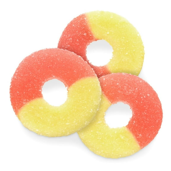 BAYSIDE CANDY GUMMY STRAWBERRY BANANA RING, 1LB