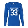 thumbnail image 2 of Wild Bobby, Polk High Bundy 33 Married with Children Fan, Pop Culture, Women Graphic Long Sleeve Tee, Royal, Medium, 2 of 4