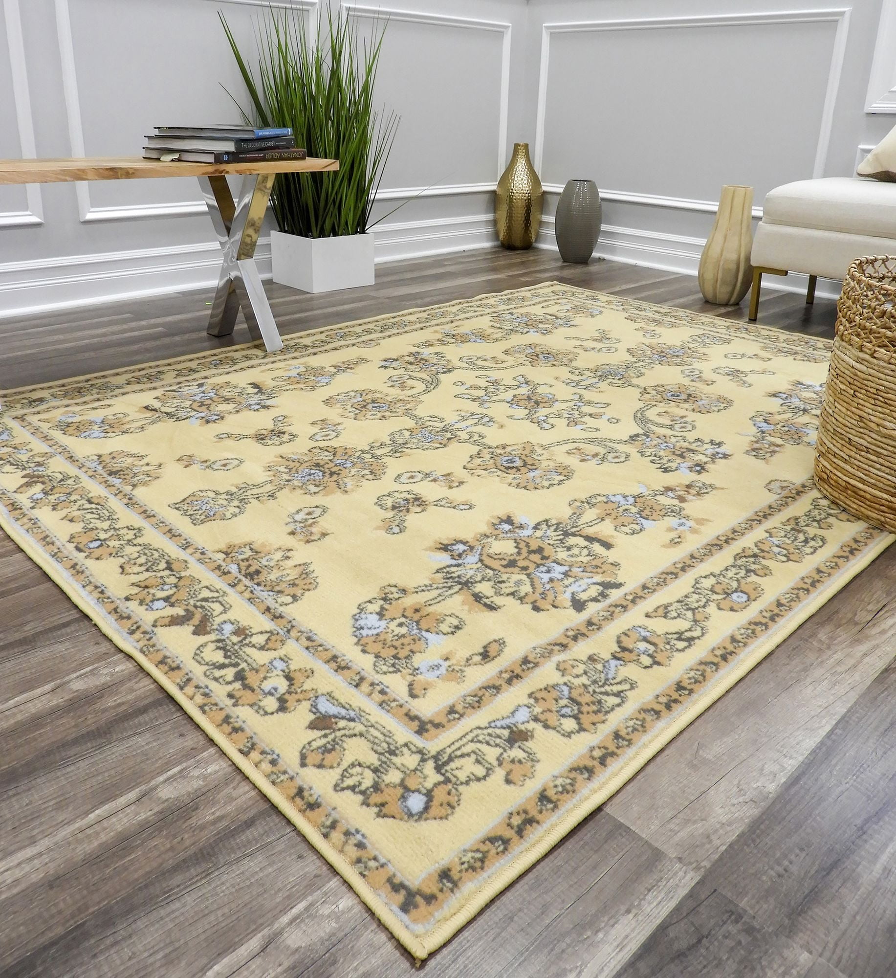 Belfort BM30A Legacy Ivory traditional Traditional beige Area Rug, 8'x10'