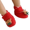 thumbnail image 3 of Cartoon Shoes for Babies Warm Soft Sole First Booties Winter Boots,Color:Red,4, 3 of 8