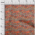 thumbnail image 1 of oneOone Rayon Orange Fabric Abstracts Sewing Material Print Fabric By The Yard 56 Inch Wide, 1 of 1