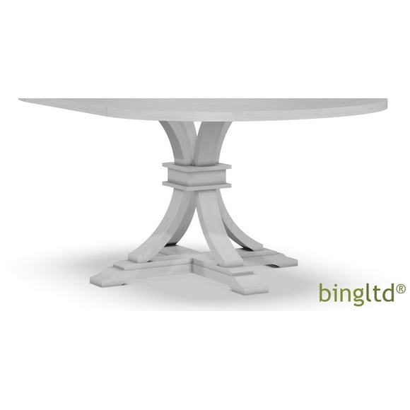 BingLTD - 30" Tall Gabriel Round Pedestal Table Base Only NO TABLE TOP - Chalk (PD-12B30-RW-CHALK)