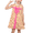 Pink Bow Floral, variant on Girls Dress Fruit Watermelon Summer Holiday Cute Beach Casual Cotton 5 Years