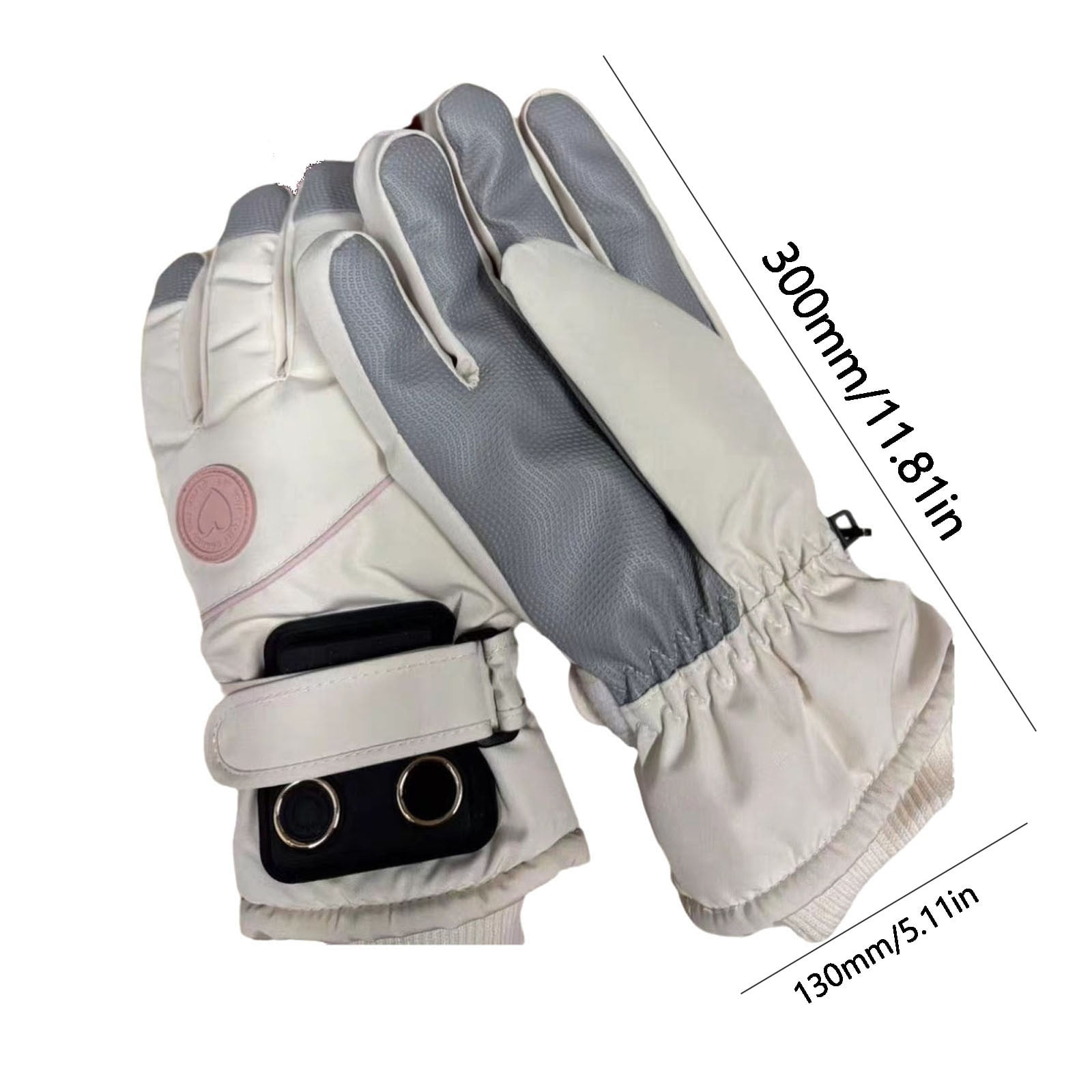 Rechargeable Heated Gloves – Adjustable 3-Heat Winter Gloves for Skiing, Motorcycle & Outdoor Work, Touchscreen Compatible (Men/Women)