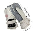 thumbnail image 3 of Rechargeable Lithium Battery Heating Gloves - Unisex Electric Warm Gloves for Motorcycle Riding, Skiing & Winter Outdoor Activities - Waterproof & Windproof Heated Gloves, 11.81in/30cm, White, 3 of 9
