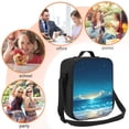 thumbnail image 5 of Pofeuu Night Sky Beach Scene Print Lunch Bag Women Insulated Lunch Box Reusable Leakproof Large Spacious Cooler Tote for Women Men, 5 of 7