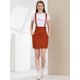thumbnail image 3 of INSPIRE CHIC Día de San Patricio Falda De Tirantes Rectos De Cintura Alta De Traje De Navidad Para Mujer Rojo naranja XS, 3 of 6
