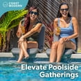 thumbnail image 6 of Coast Modern Portable Poolside Chair – Adult Foldable Flip Chair for Pool, Beach, Tailgating & Stadium – Durable Plastic with Back Support - Gray, 6 of 6