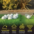 thumbnail image 2 of GoSports Foam Flight 24 Pack Indoor and Outdoor Practice Golf Ball Set, White, 2 of 7