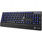A4tech GKL-58 G-Cube Illuminate Light Gaming Computer Keyboard, Blue & White