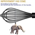 thumbnail image 4 of OYV Dishwasher Safe Silicone Whisk, Sealed Waterproof Design Set of 3, Professional Kitchen Whisks for Cooking Non-Scratch, Silicone & Stainless Steel Whisk, Heat Resistant Balloon Egg Beater, Black, 4 of 8