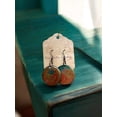 thumbnail image 6 of Upcycled Vinyl Record Earrings, 6 of 7
