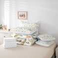 thumbnail image 6 of Manfei Boys Girls Tree Leaves Bedding Comforter Set 7pcs,Botanical Plants Queen Bedding Sets Super Cozy,Abstract Gradient Queen Sheet Sets,Luxury Bedroom Decor,Reversible, 6 of 8