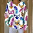 thumbnail image 4 of TaTaai Hoodies Shirts for Women Early Fall Long Sleeve Tops Vintage Graphic Outfits Tops Fashion Pullover Tees Gift, 4 of 6