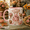 Black, variant on TITAN HARBOR Halloween Floral Mug for Charlotte Florist Fall Coffee Cup