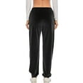 thumbnail image 4 of SAYFUT Women Velvet Velour Joggers - Solid Basic Premium Soft Stretch Warm Winter Sweatpants Velour Track Pants, 4 of 6
