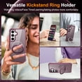 thumbnail image 4 of Dteck Magnetic for Samsung Galaxy S25+ / S25 Plus Case with Screen Protector Camera Lens Cover, Compatible with MagSafe, Military Grade Drop Ring Holder Translucent Slim Hard Back Soft Edge,Winered, 4 of 9