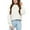 White, variant on Sherrylily Girls Mock Neck Pullover Sweaters Long Sleeve Knit Jumper Spring Casual Tops
