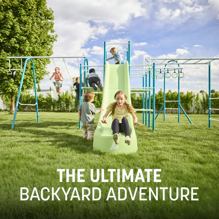 ActivPlay Base Camp Outdoor Playset, Jungle Gym, Slide, Swing Set