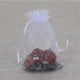 thumbnail image 4 of Paquete de 100 bolsas blancas, bolsas de malla de 4 x 6 pulgadas, bolsas de regalo con cordón, bolsas de joyería para dulces, recuerdos de boda, Navidad, 4 of 5