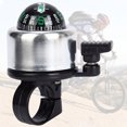 thumbnail image 4 of Bangcool Bike Bell Mini 2 in 1 Compass Aluminium Alloy Cycling Handlebar Bell Bicycle Ring for Travel Riding, 4 of 10