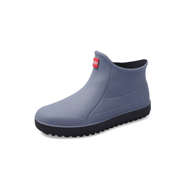 Woobling Chaussures de Cuisine pour Hommes, Mules de Chef à Enfiler, Bout Rond, Sabots Résistants, Confort, Lacets, Bleu Clair 5.5