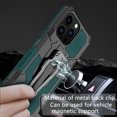 thumbnail image 4 of Allytechgroup for iPhone 16 Pro Max Case with Stand, Military Grade Protection Compatible with Magnetic Car Mount Anti-slip Back Bucket Shockproof Case for iPhone 16 Pro Max, Darkgreen, 4 of 5