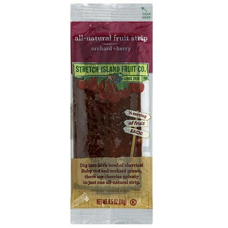 Stretch Island Fruit Orchard Cherry All-Natural Fruit Strips, 0.5 oz, (Pack of 30)