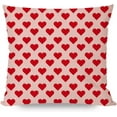 thumbnail image 6 of Pink Valentines Day Pillow Covers 18X18 Set of 2 Heart for Valentines Day Decor Outdoor Valentine Modern Farmhouse Anniversary Decorative Throw Pillows Cushion Case Decorations for Couch, 6 of 6