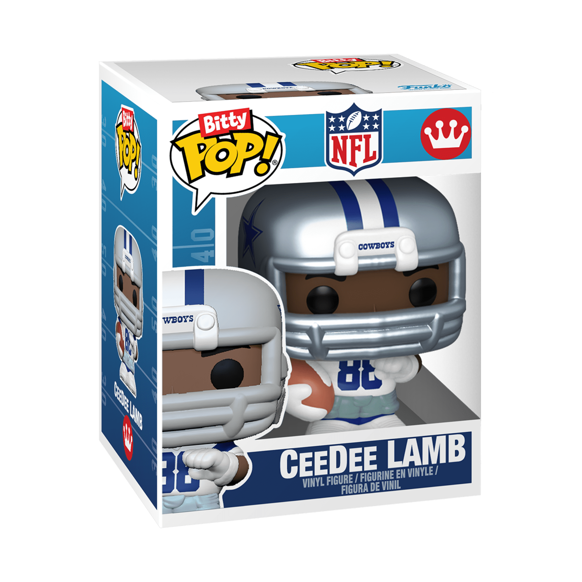 Funko Bitty POP Arena: NFL - Dallas Cowboys with CeeDee Lamb Collectible Vinyl Mini Figure