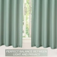 thumbnail image 6 of Yesfashion Waffle-Weave Textured Cafe Curtains, Water Resistant Rod Pocket Short Tier Curtain, 6 of 7