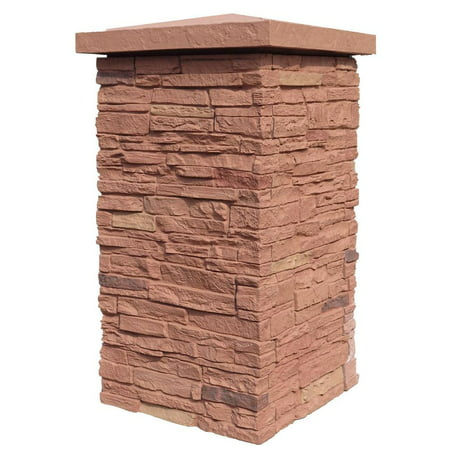 NextStone™ Faux Polyurethane Stone Column Wrap - Arizona (Best House Wrap For Vinyl Siding)