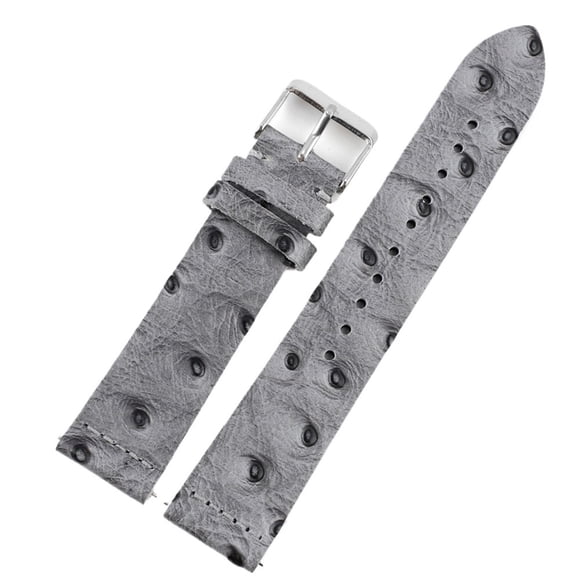 ZWP Vintage Leather Watchband 16mm 17mm 18mm 19mm 20mm 21mm 22mm Ostrich Pattern Quick Release Watch Strap Bracelets Accessories