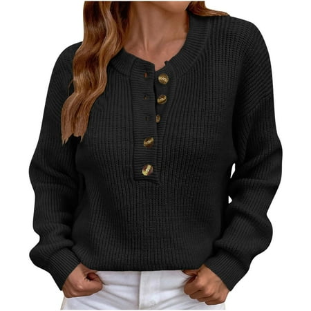 TopLLC Fall Sweater Plus Size Fall Clothes Women's Casual Sexy Fashion ...