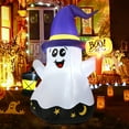 thumbnail image 3 of GOOSH Halloween Inflatable 5 FT Halloween Ghost Inflatable with Hand-Held Light, Cute Blow Up Ghost Halloween Ghost Decorations with Built-in LEDs, Halloween Decorations Clearance for Holiday/Party, 3 of 8