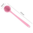 thumbnail image 4 of Long Handle Silicone Back Scrubber Brush with Double-Sided Soft Bristles for Exfoliation and Massage, 4 of 8