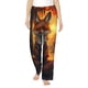 thumbnail image 1 of Fotbe Sunset Maple Tree Fox Pantalones de Pijama para Mujer, Pantalones de Dormir, Pantalones Pj con Cordón y Bolsillos-XX-Large, 1 of 6