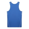 thumbnail image 5 of Sinleey Men's Quick Dry Workout Tank Top Gym Muscle Tees Fitness Bodybuilding Activewear Swimming Blue XL, 5 of 7