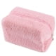 thumbnail image 1 of Bolsa de maquillaje para mujer, bolsa de viaje mediana para cosméticos, bonita bolsa de maquillaje de felpa rosa para monedero, organizador de artículos de tocador con cremallera, 1 of 5
